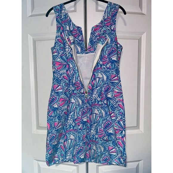 Lilly Pulitzer for Target Women's Shift Dress Size 10 Fan Print Sleevele… - Picture 9 of 10
